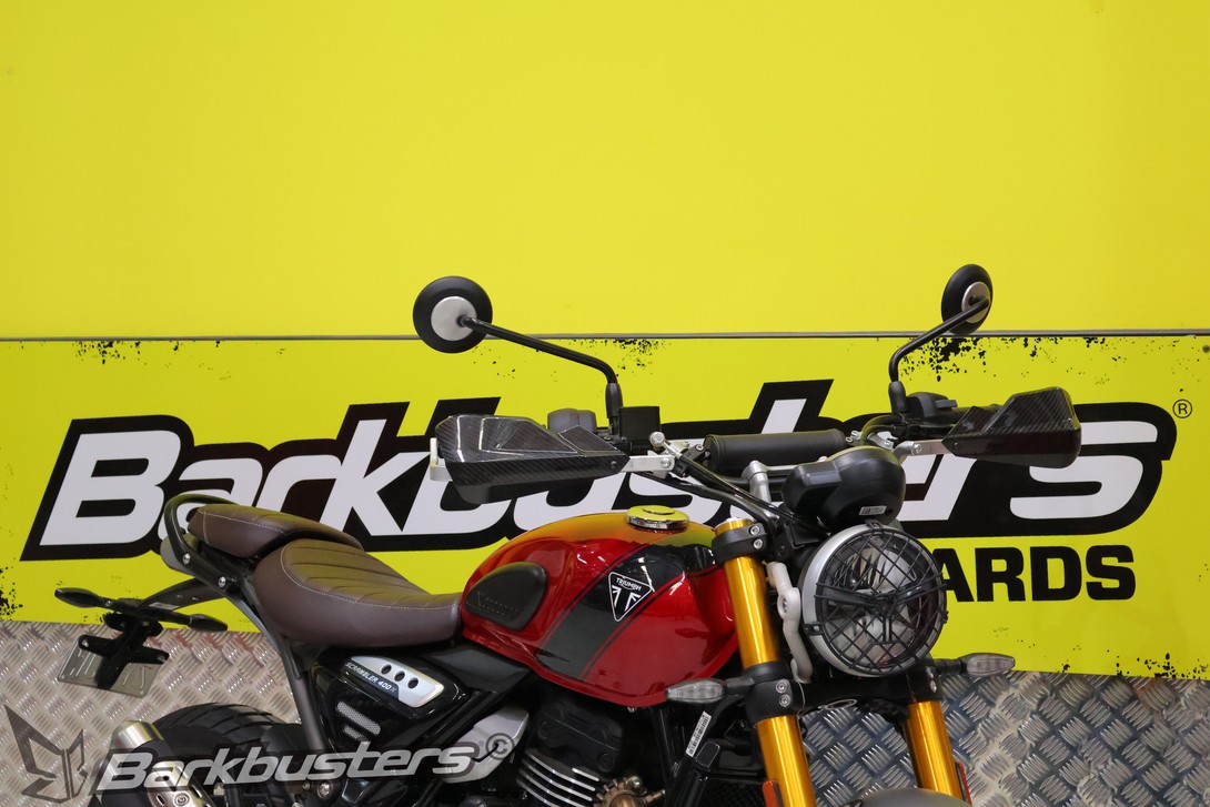 Triumph Scrambler with CARBON handguards (sold seperately)