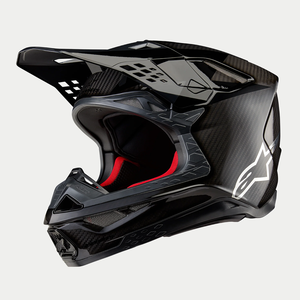 Alpinestars 2024 Supertech M10 Fame Helmet (Black Carbon Matte & Glossy)
