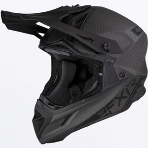 FXR Helium Carbon Helmet with D-Ring - Black