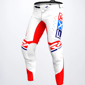 FXR Podium Pro LE MX Pants - White/Red/Blue